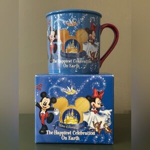 Disney The Happiest Celebration On Earth Mug Walt Disney World 2005 New With Box